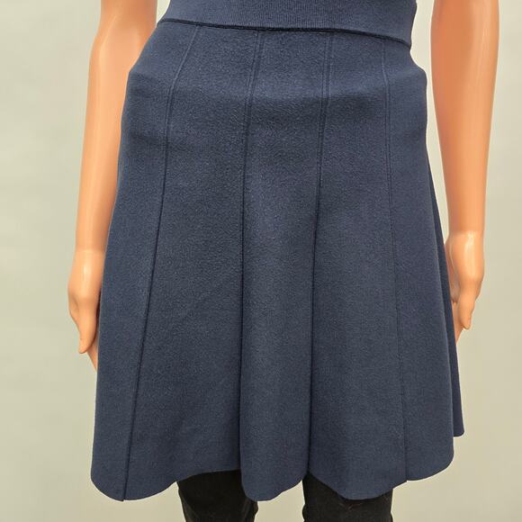 Club Monaco Dress Italian Yarn Knit Stretch Sleeveless Navy Blue Size XS / XXS - Picture 6 of 11